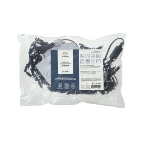 Гирлянда Neon-Night 255-175 БАХРОМА (Айсикл), 4,8х0,6м, 176 LED БЕЛЫЙ, IP65 Гирлянда Neon-Night 255-175 БАХРОМА (Айсикл), 4,8х0,6м, 176 LED БЕЛЫЙ, IP65