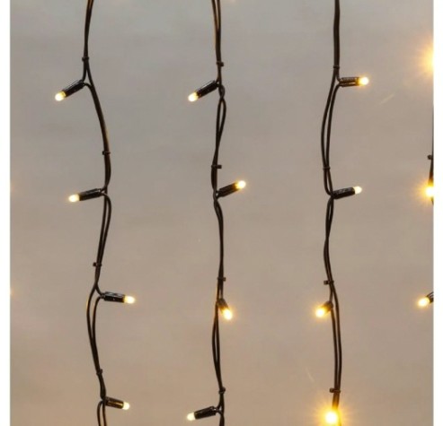 Гирлянда Neon-Night 255-306 БАХРОМА (Айсикл) 5х0,7м, 152 LED ТЕПЛЫЙ БЕЛЫЙ