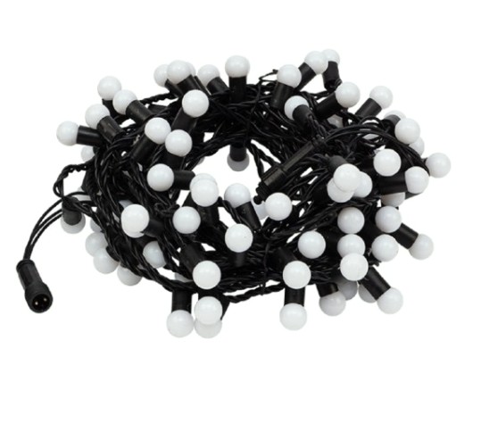 Гирлянда Neon-Night 303-509-1 Мультишарики Ø13мм, 20 м, 200 LED RGB, черный ПВХ Гирлянда Neon-Night 303-509-1 Мультишарики Ø13мм, 20 м, 200 LED RGB, черный ПВХ