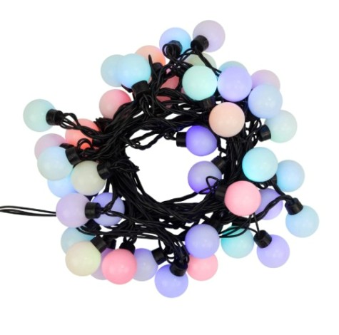 Гирлянда Neon-Night 303-579 Мультишарики Ø38 мм, 10 м, 40 LED RGB, черный ПВХ