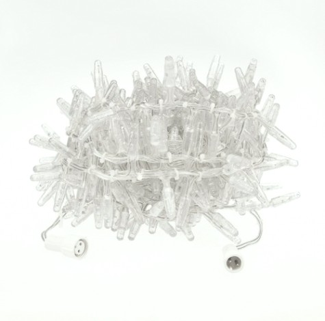 Гирлянда Neon-Night 303-636 Кластер 10м, прозрач. ПВХ, IP65, 200 LED, теп.бел