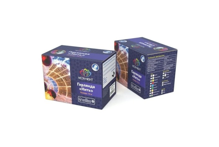 Гирлянда Neon-Night 305-246 Нить 10м (2 модуляx5м) 100 LED ТЕПЛЫЙ БЕЛЫЙ
