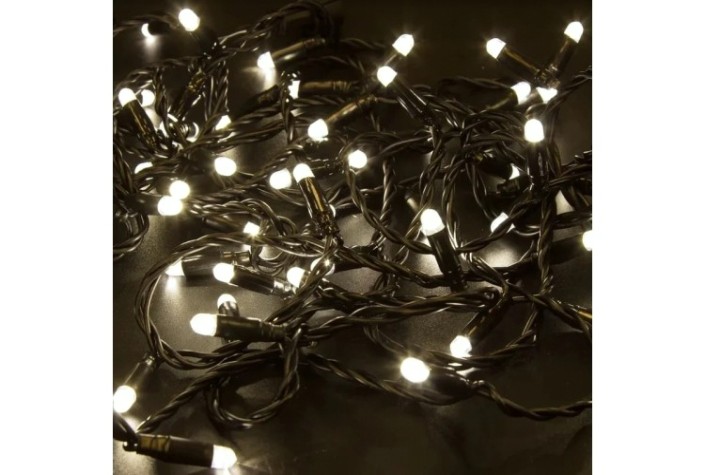 Гирлянда Neon-Night 305-246 Нить 10м (2 модуляx5м) 100 LED ТЕПЛЫЙ БЕЛЫЙ