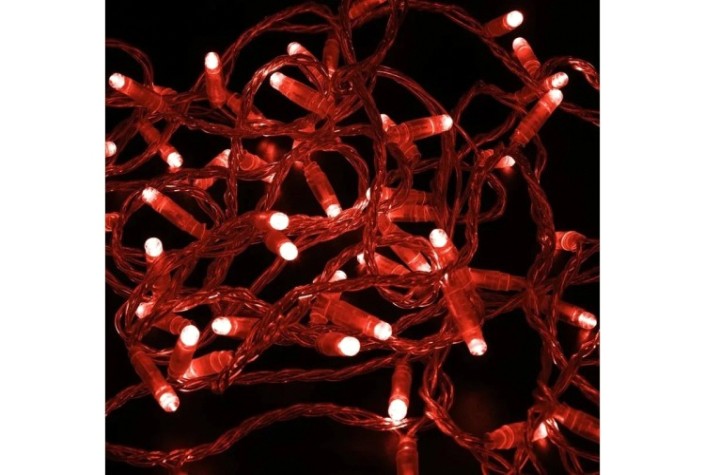 Гирлянда Neon-Night 305-252 Нить 10м (2 модуляx5м) 100 LED КРАСНЫЙ Гирлянда Neon-Night 305-252 Нить 10м (2 модуляx5м) 100 LED КРАСНЫЙ