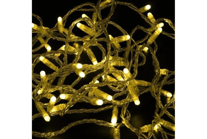 Гирлянда Neon-Night 305-281 Нить 10м (2 модуляx5м) 100 LED ЖЕЛТЫЙ Гирлянда Neon-Night 305-281 Нить 10м (2 модуляx5м) 100 LED ЖЕЛТЫЙ