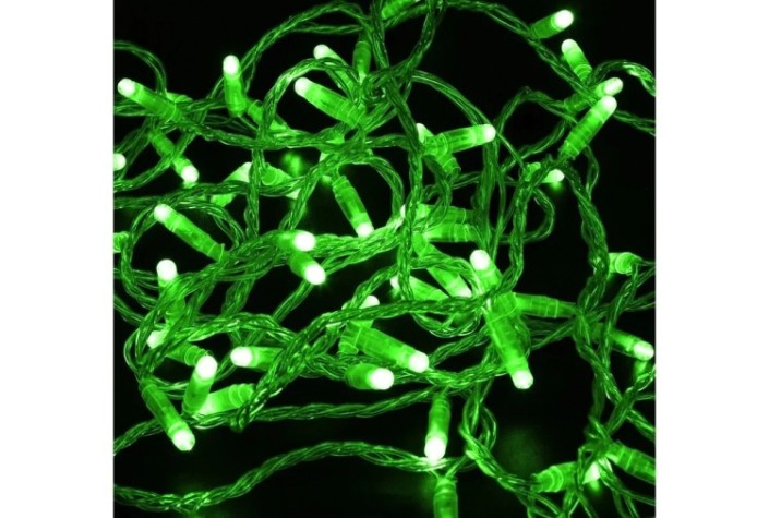 Гирлянда Neon-Night 305-284 Нить 10м (2 модуляx5м) 100 LED ЗЕЛЕНЫЙ