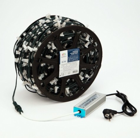 Гирлянда Neon-Night 325-126 Клип лайт 12В, 100м, шаг 150 мм, 665 LED теп.бел Гирлянда Neon-Night 325-126 Клип лайт 12В, 100м, шаг 150 мм, 665 LED теп.бел