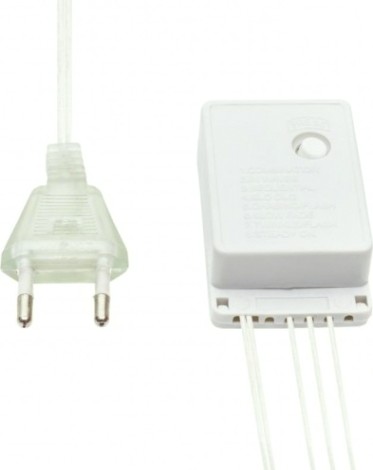 Гирлянда Neon-Night ДОЖДЬ 1,5х1,5 м с насадками шарики d18мм, 144 LED белый [235-045]