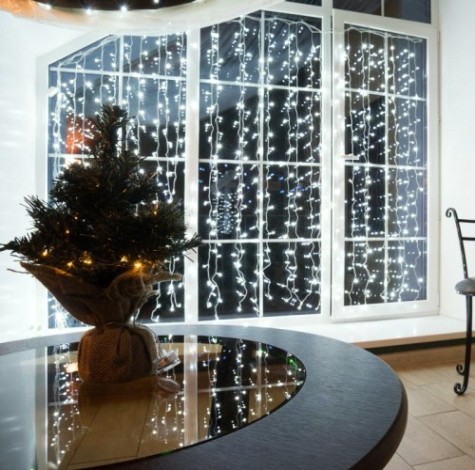 Гирлянда Neon-Night ДОЖДЬ 2x3 м, 240 LED белый [235-065]