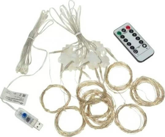 Гирлянда Neon-Night ДОЖДЬ ИЗ РОСЫ 3х3 м, 300 LED, розовый [315-987]