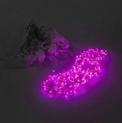Гирлянда Neon-Night ДОЖДЬ ИЗ РОСЫ 3х3 м, 300 LED, розовый [315-987]