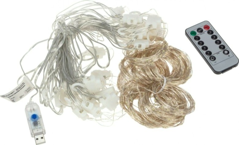 Гирлянда Neon-Night ДОЖДЬ ИЗ РОСЫ 6х3 м, 600 LED, теплый белый [315-996]