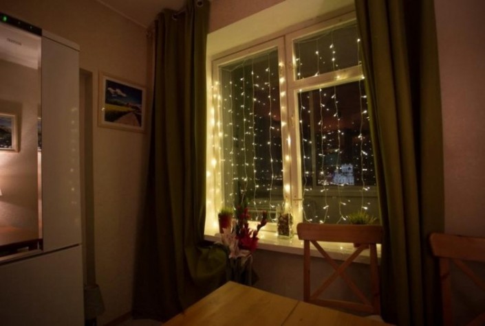 Гирлянда Neon-Night ДОЖДЬ (занавес) 1,5х1 м 96 LED белые [235-025]