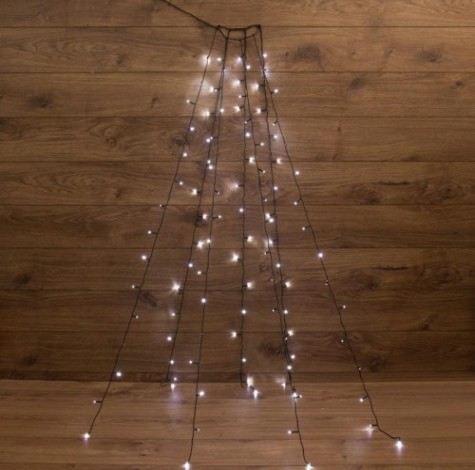 Гирлянда Neon-Night Елочная с кольцом 7 нитей по 1,5 м 105 LED белый [235-075]