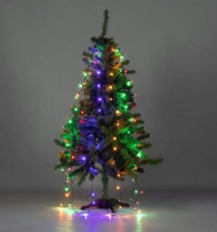 Гирлянда Neon-Night Елочная с кольцом 7 нитей по 1,5 м 105 LED мультиколор [235-079]