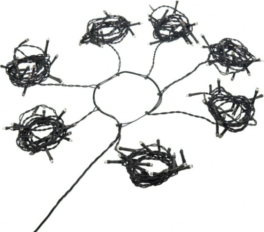 Гирлянда Neon-Night Елочная с кольцом 7 нитей по 1,5 м 105 LED теплый белый [235-076]