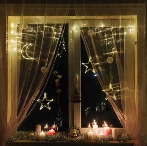 Гирлянда Neon-Night "Месяц" на присоске с подвесом [501-014]