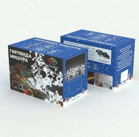 Гирлянда Neon-Night Мишура 3 м 288 LED Синие [303-603]