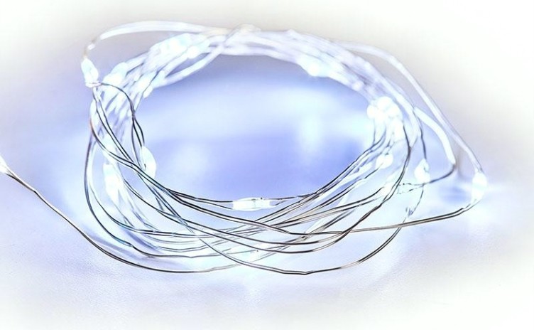 Гирлянда Neon-Night РОСА 2м 20 LED белые (2*CR2032 в комплекте) [303-005]