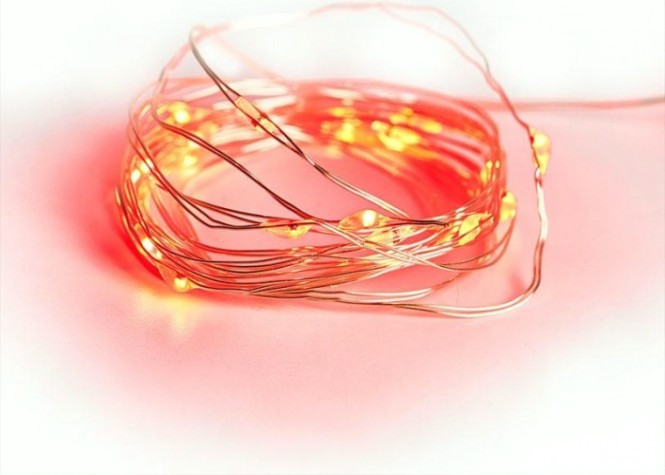 Гирлянда Neon-Night РОСА 2м, 20 LED красные (2*CR2032 в комплекте) [303-002]