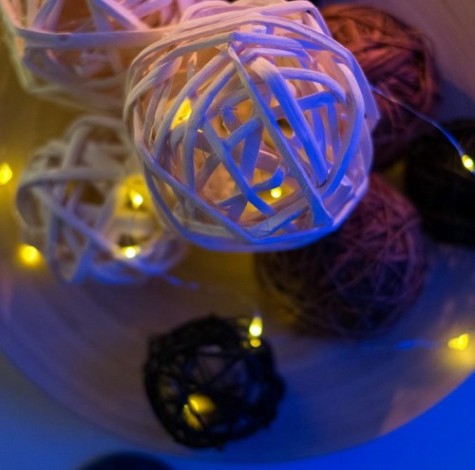 Гирлянда Neon-Night РОСА 2м 20 LED теплые белые (2*CR2032 в комплекте) [303-006]