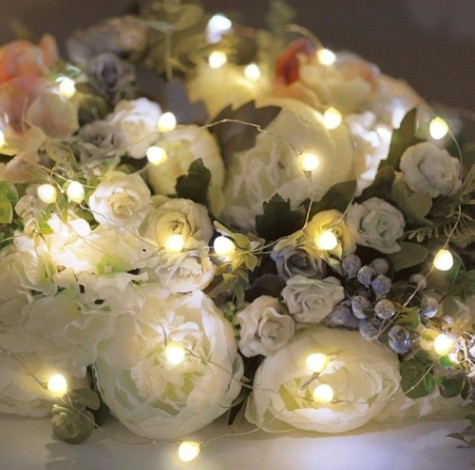 Гирлянда Neon-Night РОСА с крупными каплями 2 м, 20 LED теплое белое свечение [302-006]