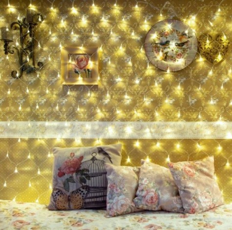 Гирлянда Neon-Night СЕТЬ 1,5х1,5м 150 LED теплый белый [215-126]