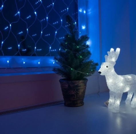 Гирлянда Neon-Night СЕТЬ 1,8х1,5м 180 LED синий [215-133]