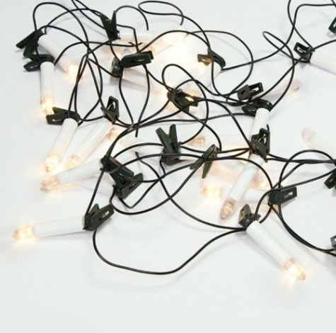 Гирлянда Neon-Night Свечи 10м, темно-зеленый ПВХ 50 LED ТЕПЛЫЙ БЕЛЫЙ, не соединяется [303-085]