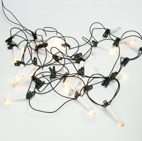 Гирлянда Neon-Night Свечи 6м, темно-зеленый ПВХ 30 LED ТЕПЛЫЙ БЕЛЫЙ, не соединяется [303-084]