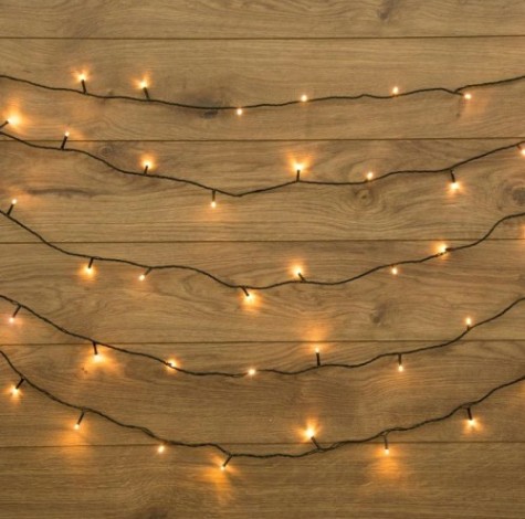 Гирлянда Neon-Night ТВИНКЛ 10м темно-зеленый ПВХ, 80 LED теплый белый [303-046]