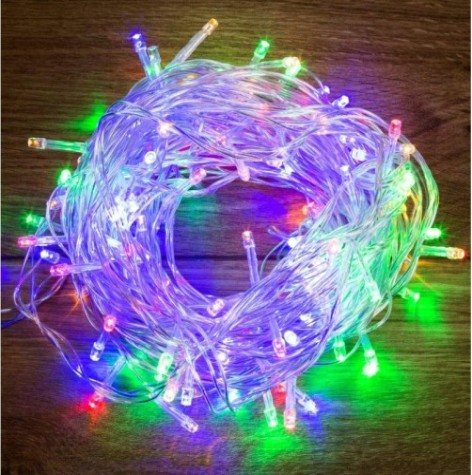 Гирлянда Neon-Night ТВИНКЛ 20м прозрачный ПВХ, 160 LED мультиколор [303-309]