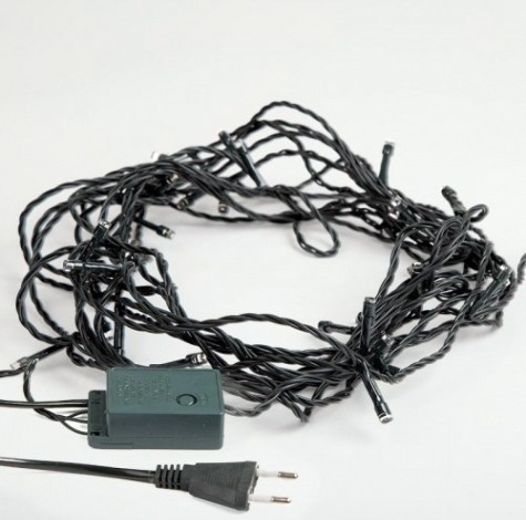 Гирлянда Neon-Night ТВИНКЛ 4м темно-зеленый ПВХ, 25 LED синие [303-013]