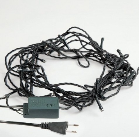 Гирлянда Neon-Night ТВИНКЛ 4м темно-зеленый ПВХ, 25 LED теплый белый [303-016]