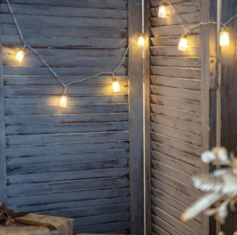 Гирлянда светодиодная Neon-Night Баночки 10 LED теплый белый, 1,5 метра, прозрачный пвх [303-096]