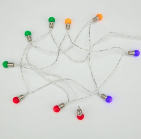 Гирлянда светодиодная Neon-Night Мини-лампочки 10 LED мультиколор 1,5 м прозрачный ПВХ [303-074]