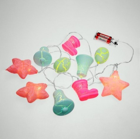 Гирлянда светодиодная Neon-Night Новый год 1,5 м прозрачный пвх, 10 LED теплый белый [303-081]