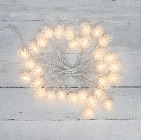 Гирлянда светодиодная Neon-Night Шишки 30 LED теплый белый, 5 м с контроллером [303-069]