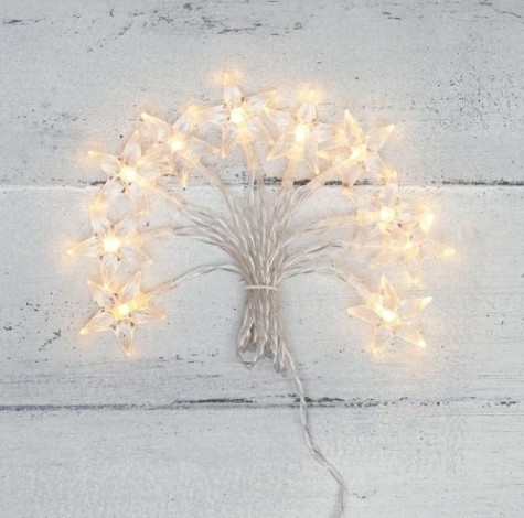 Гирлянда светодиодная Neon-Night Звездочки 1,5 м прозрачный ПВХ, 10 LED теплый белый [303-091]