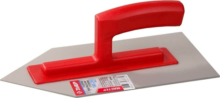 Гладилка ЗУБР МАСТЕР 140х280 мм, пластиковая с уголком, толщина 3мм [08145]