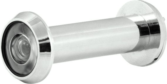 Глазок дверной НОРА-М №2/16/200/60-105 со шторкой "Хром" [16850]