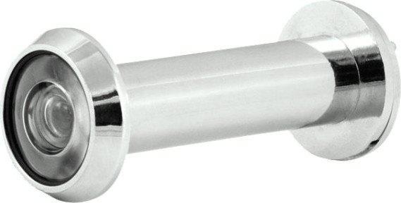 Глазок дверной НОРА-М №7Ц/16/180/50-75 со шторкой "Хром" [10775]