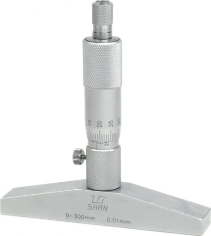 Глубиномер микрометрический SHAN ГМ 300 мм 0,01 [351302]