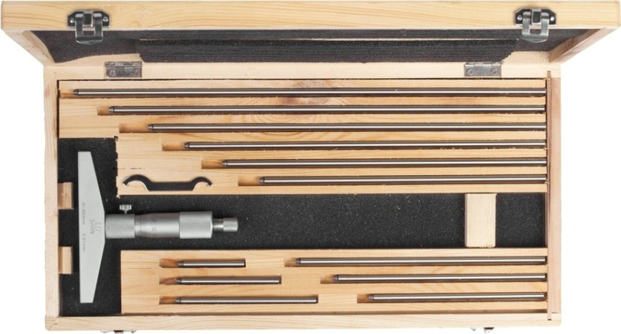 Глубиномер микрометрический SHAN ГМ 300 мм 0,01 [351302]