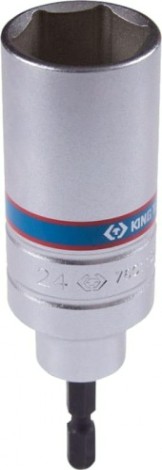 Головка для шуруповерта шестигранная 1/4" KING TONY 24 мм 110 мм [76C1124M]