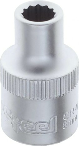 Головка двенадцатигранная с посадкой 1/2" AV Steel AV-521008 8 мм Головка двенадцатигранная с посадкой 1/2" AV Steel AV-521008 8 мм