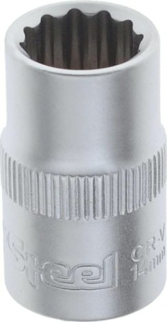 Головка двенадцатигранная с посадкой 1/2" AV Steel AV-521014 14 мм Головка двенадцатигранная с посадкой 1/2" AV Steel AV-521014 14 мм