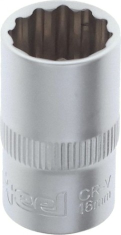 Головка двенадцатигранная с посадкой 1/2" AV Steel AV-521016 16 мм Головка двенадцатигранная с посадкой 1/2" AV Steel AV-521016 16 мм