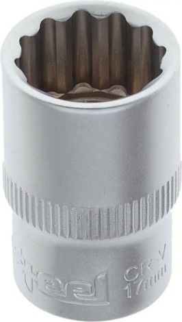 Головка двенадцатигранная с посадкой 1/2" AV Steel AV-521017 17 мм Головка двенадцатигранная с посадкой 1/2" AV Steel AV-521017 17 мм