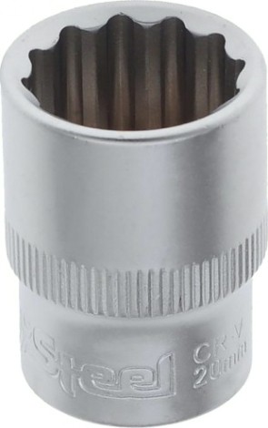 Головка двенадцатигранная с посадкой 1/2" AV Steel AV-521020 20 мм Головка двенадцатигранная с посадкой 1/2" AV Steel AV-521020 20 мм